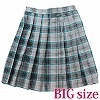 チェック柄プリーツスカート　ＢＩＧ(コスチューム)
