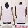 ニットベスト単品　ピンク　ＢＩＧ(コスチューム)